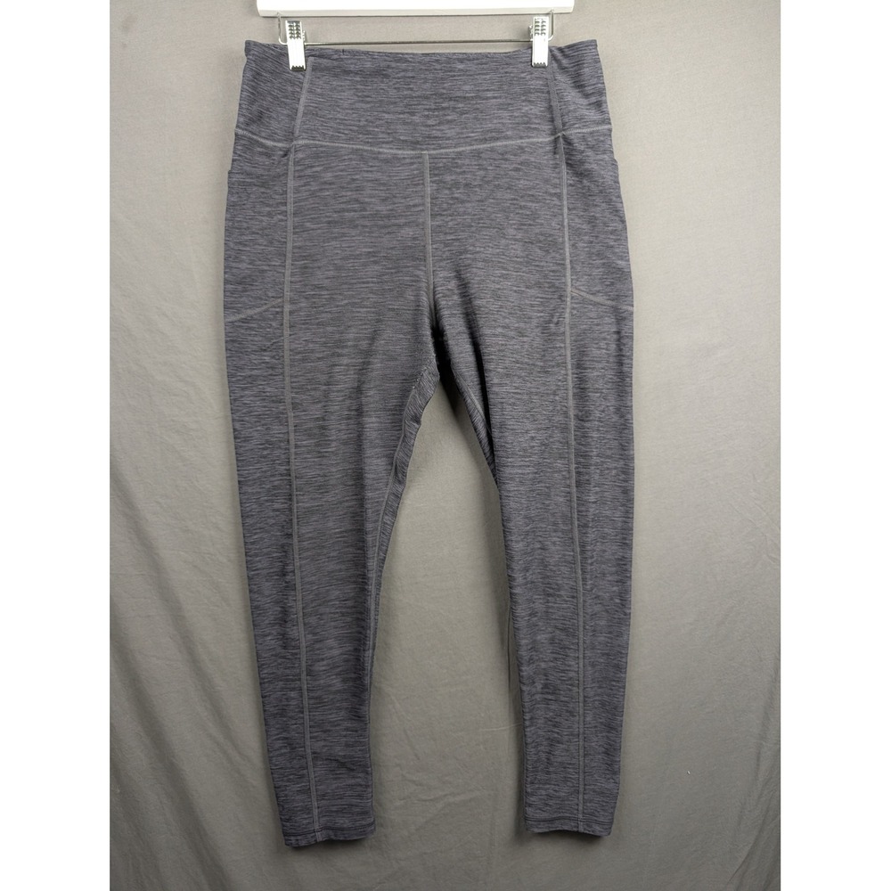Victoria's Secret Womens Gray Space Dye High Rise Active Leggings Size 16
